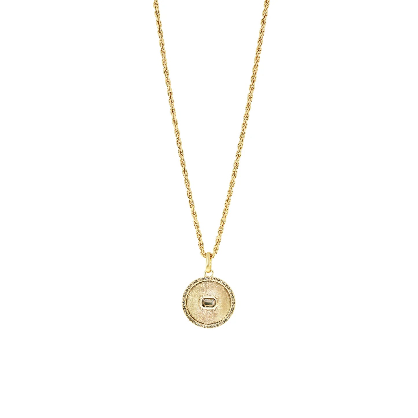 twisted rope chain pendant necklace