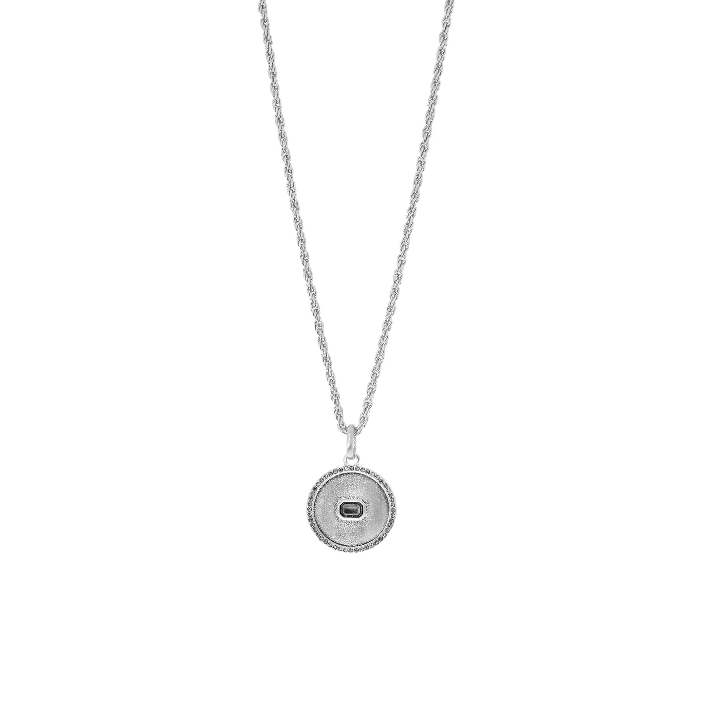 twisted rope chain pendant necklace