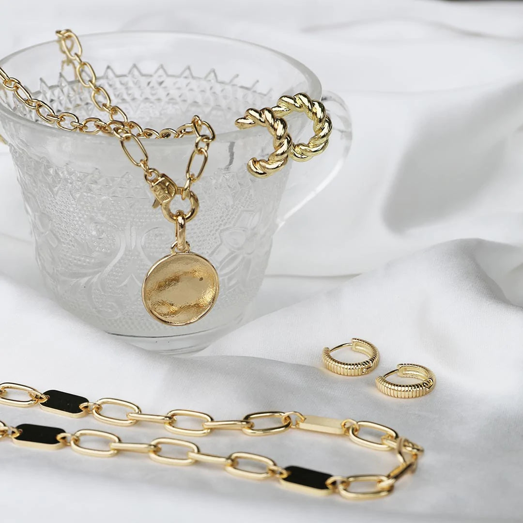 link & bar link necklace