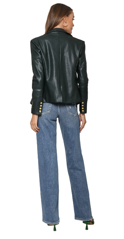 Nico Vegan Leather Blazer