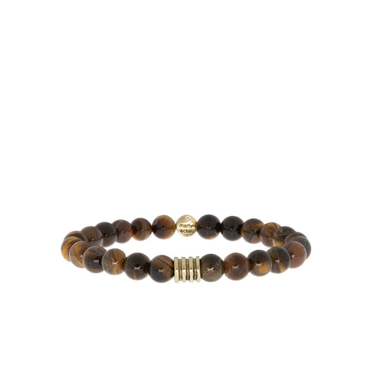 8mm natural stone beaded men's bracelet