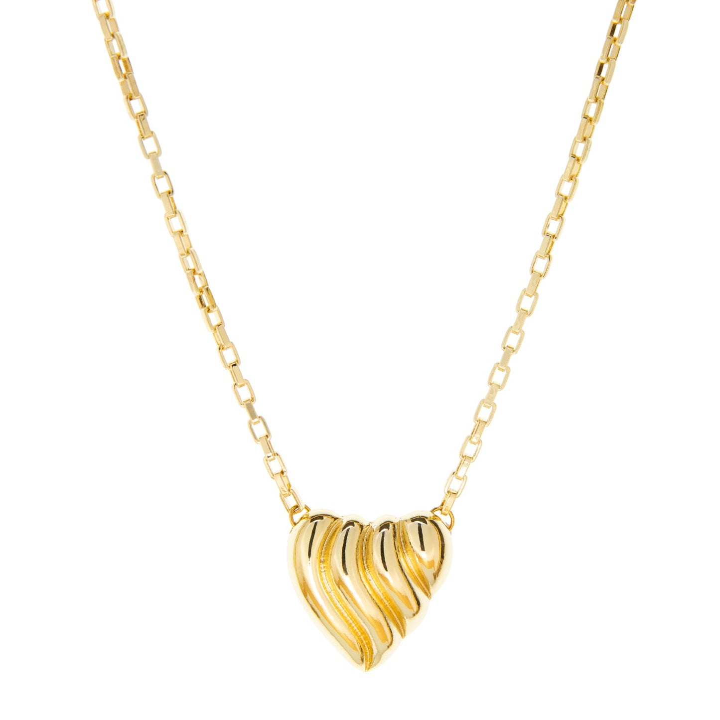 domed heart necklace