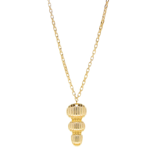 tiered dome pendant necklace