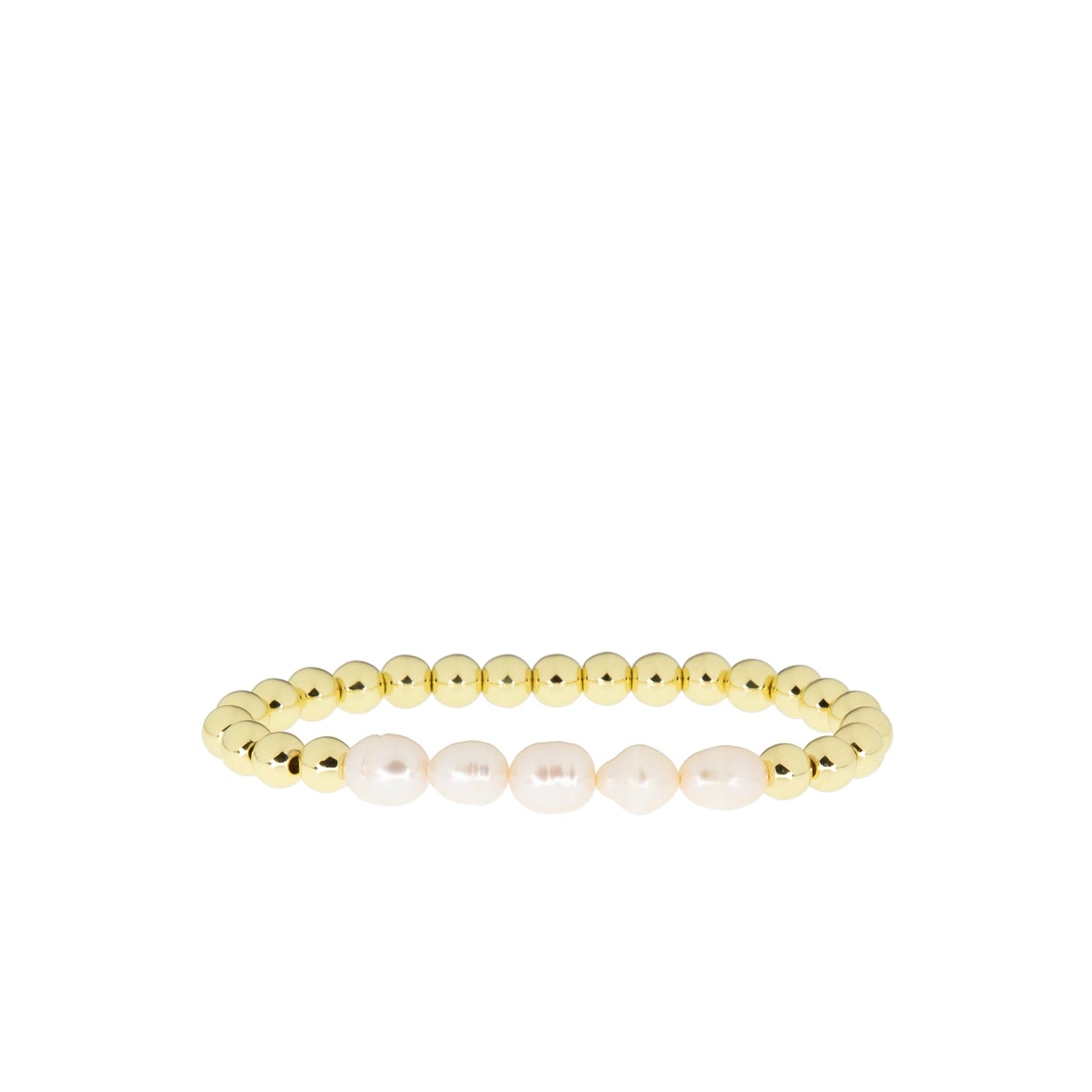 stretch bracelet with freshwater pearls