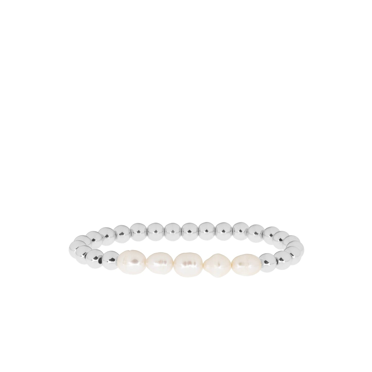 stretch bracelet with freshwater pearls
