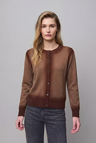 Aldo Martin Cashmere Cardigan with Ombre Effect