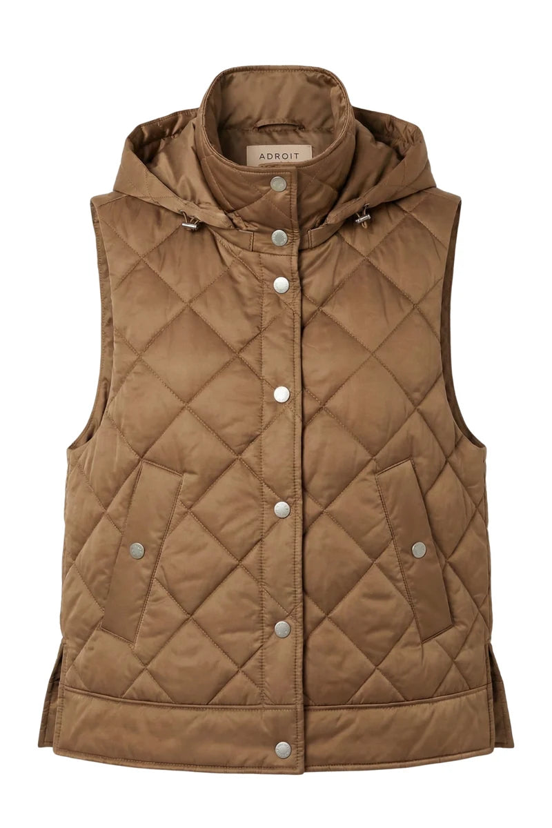 Adroit  Daniela Detachable Hood Vest