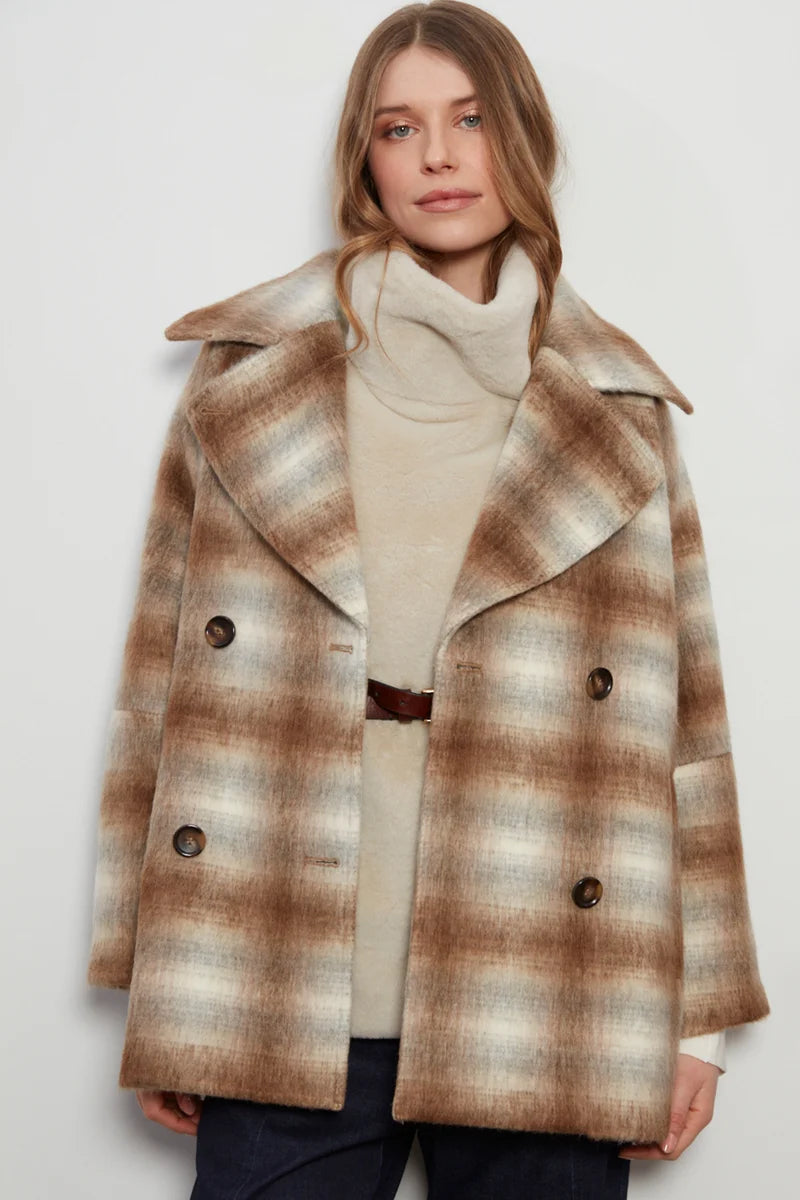 Adroit Jordan Double Breasted Raglan Coat