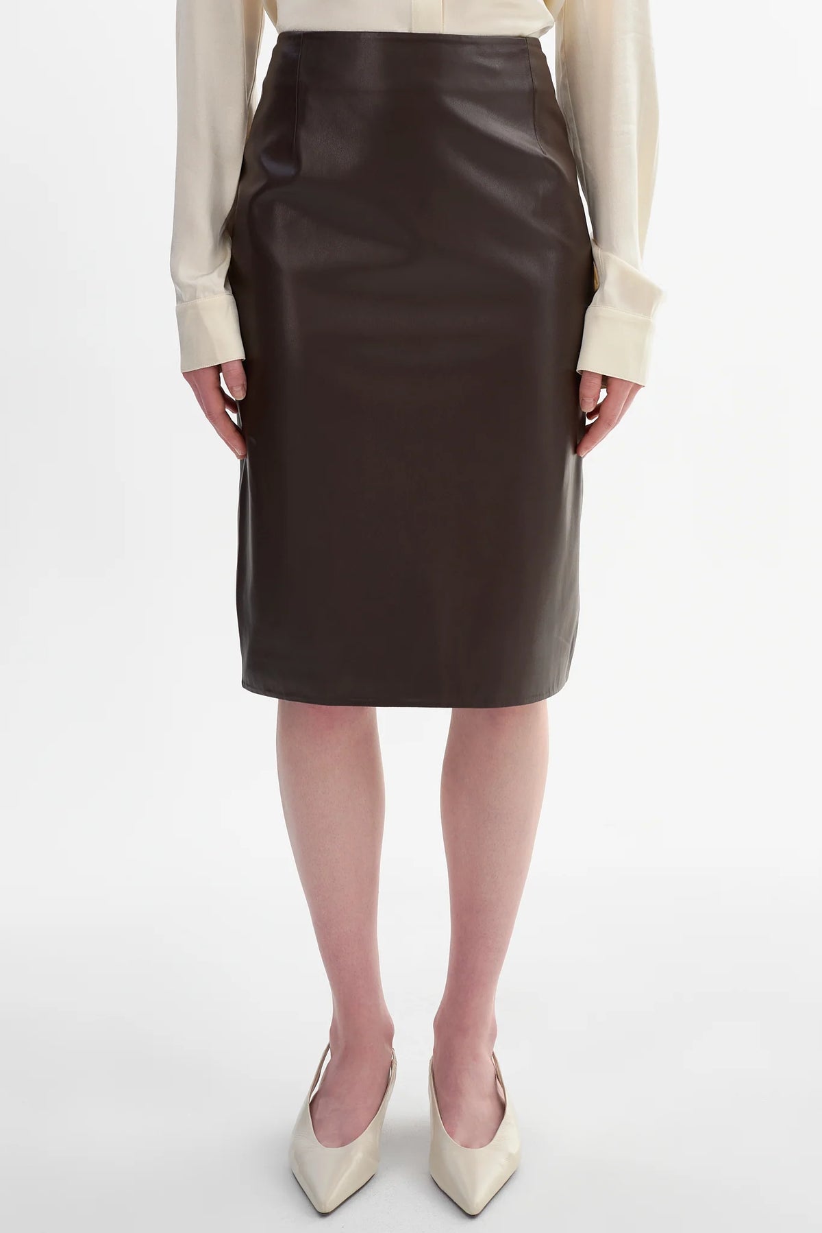 La Marque Luciana Faux Leather Skirt