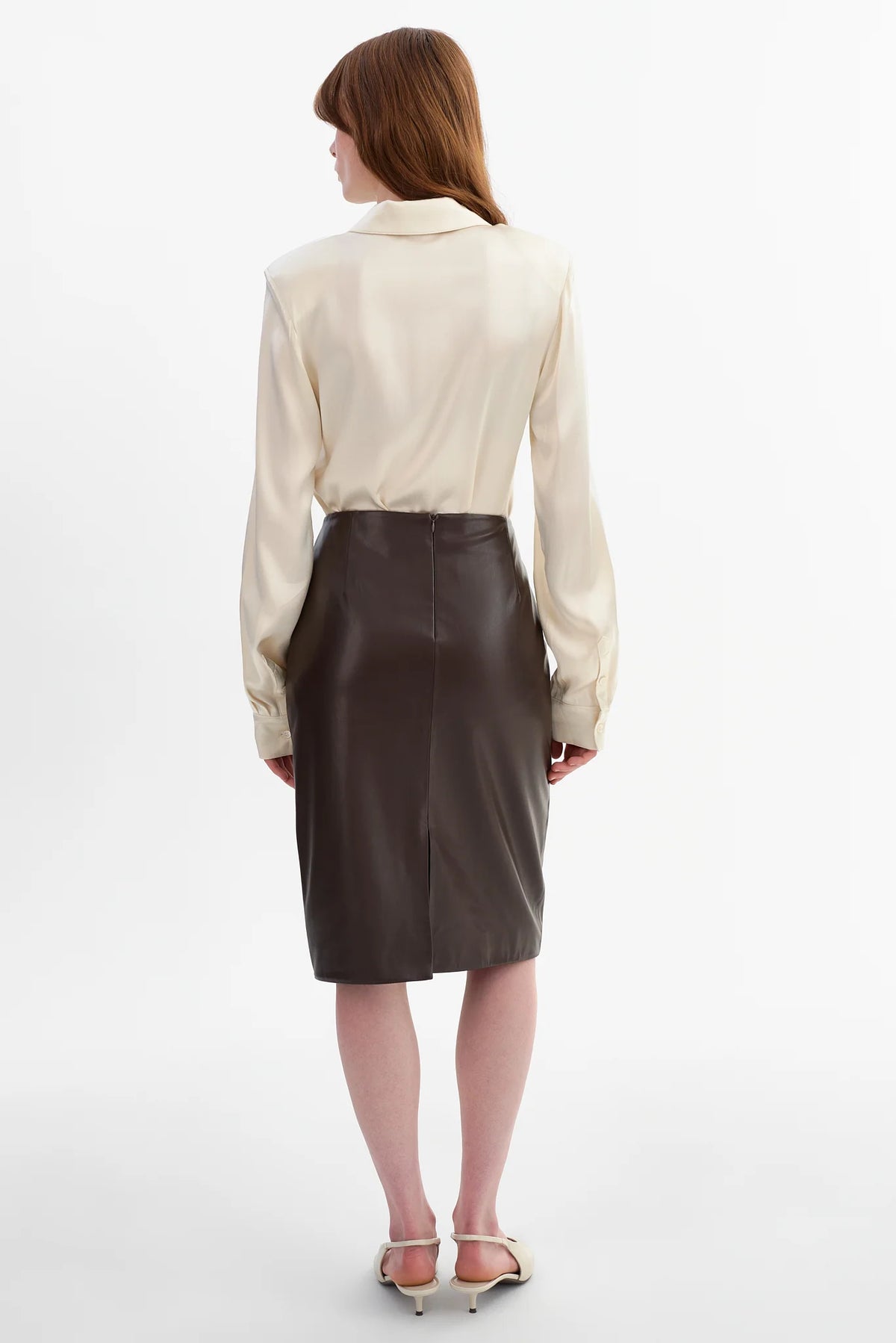 La Marque Luciana Faux Leather Skirt