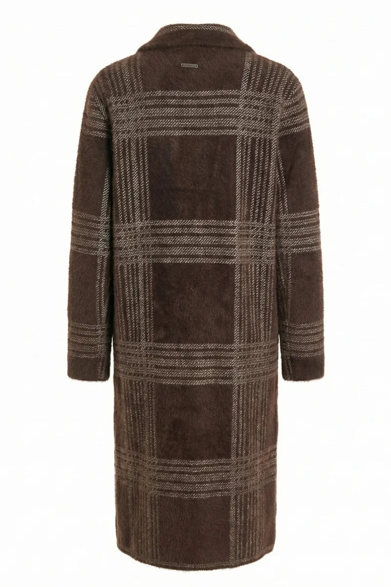 Adroit Lorie Single Breasted Knit Coat