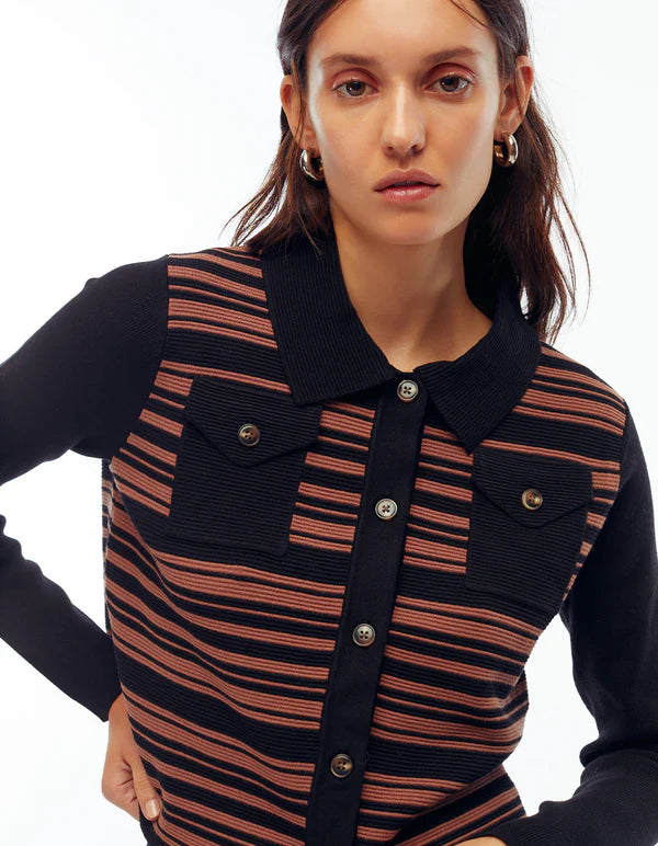 Addy Striped Cardi Jacket