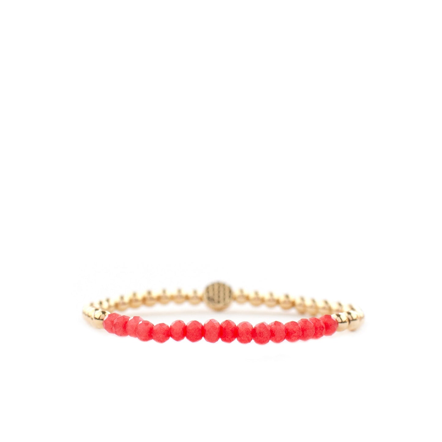 metal beaded crystal stone bracelet