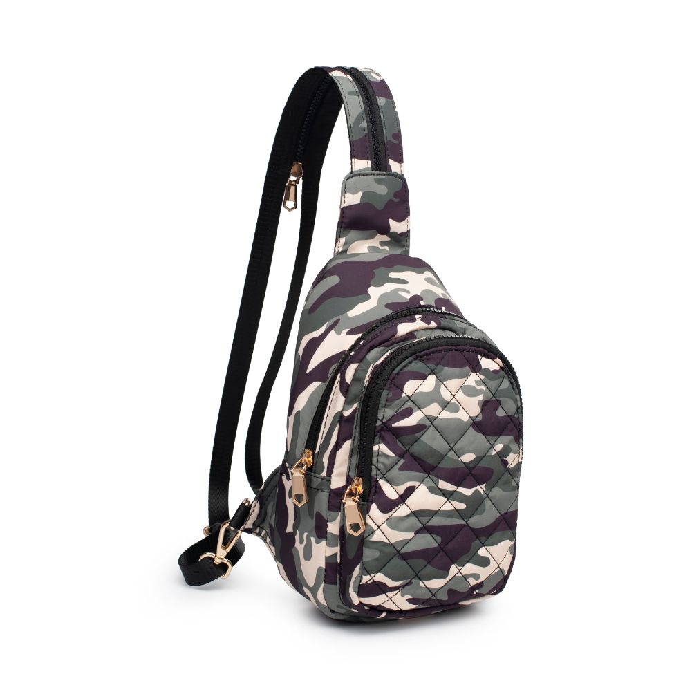 On The Run Sling Backpack- Green Camo