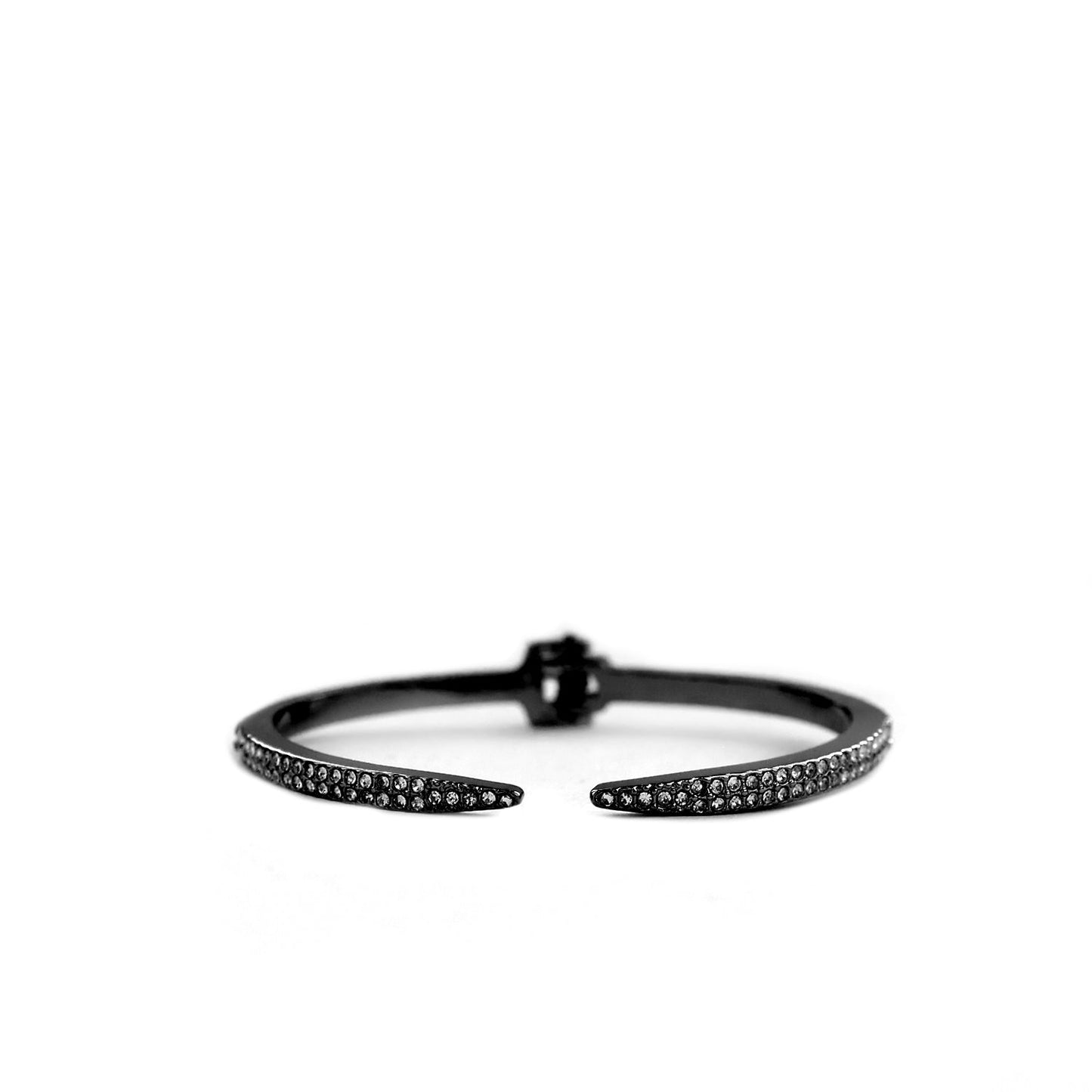pave hinged open bangle