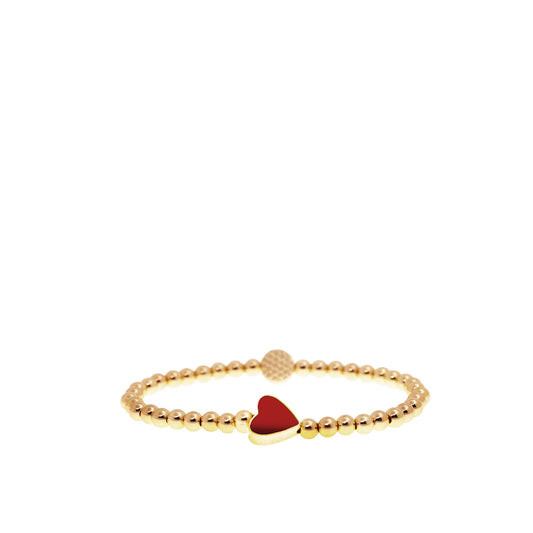 enamel sideways heart bracelet