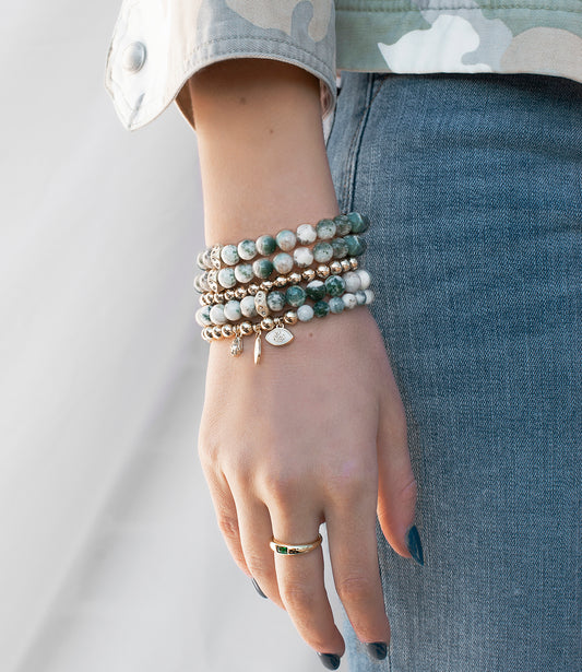 crystal dog tag toggle bracelet – Marlyn Schiff, LLC